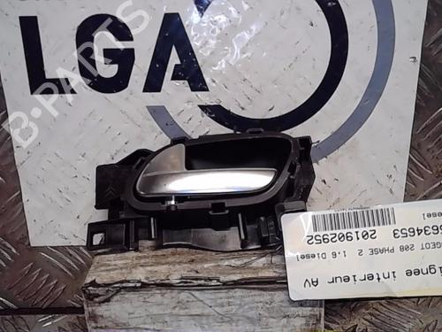 Used Front left interior door handle PEUGEOT 208 I (CA_, CC_) 1.6 HDi / BlueHDi 75 (75 hp) 13856064