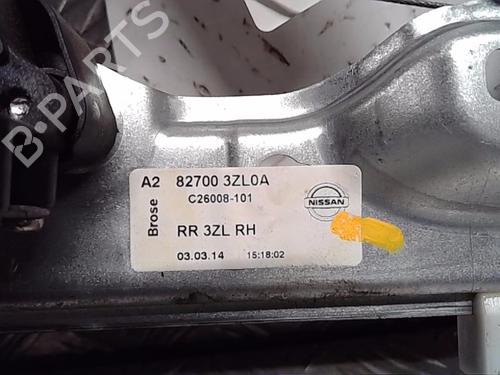 Used Rear right window mechanism NISSAN PULSAR Hatchback (C13) 1.5 dCi (110 hp) 13859750
