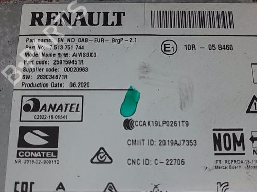 Radio RENAULT CAPTUR II (HF_) Blue dCi 115 (HFAD) | BP18140022E6 