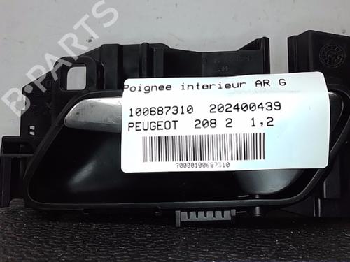Used Rear left interior door handle PEUGEOT 208 II (UB_, UP_, UW_, UJ_) 1.2 PureTech 100 (101 hp) 23333801