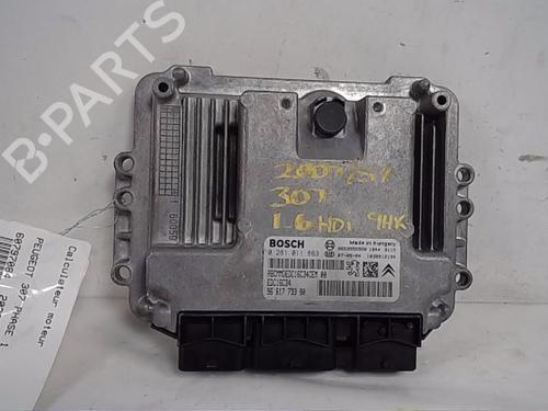 Engine control unit (ECU) PEUGEOT 307 (3A/C) 1.6 HDi | BP13844728M57 