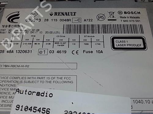 Bilradio RENAULT LATITUDE (L70_) 2.0 dCi 150 (L70H) | BP19416920E6 
