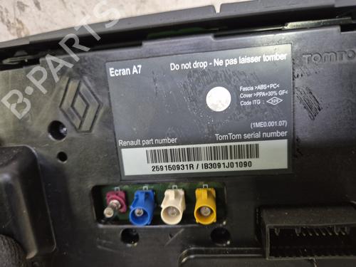 Display monitor RENAULT MEGANE III Grandtour (KZ0/1) 1.5 dCi (KZ0C, KZ1A) | BP29644012C48 