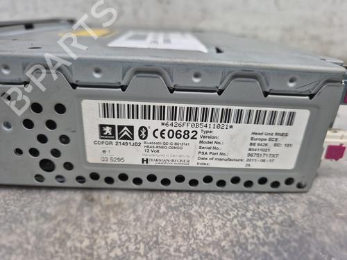 Radio PEUGEOT 3008 I MPV (0U_) 1.6 HDi | BP30868137E6