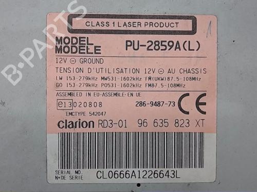 Radio PEUGEOT 206 Hatchback (2A/C)  | BP13825916E6 