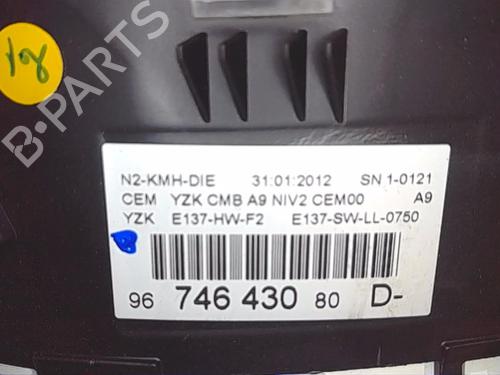 Instrument cluster PEUGEOT 208 I (CA_, CC_) 1.4 HDi | BP13860547C47