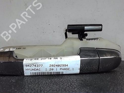 Used Rear left exterior door handle HYUNDAI i20 I (PB, PBT) [2008-2015]  24302599