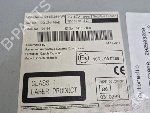 Autoradio SUZUKI SWIFT IV (FZ, NZ) 1.2 (AZH412, ZC72S) | BP30824590E6 