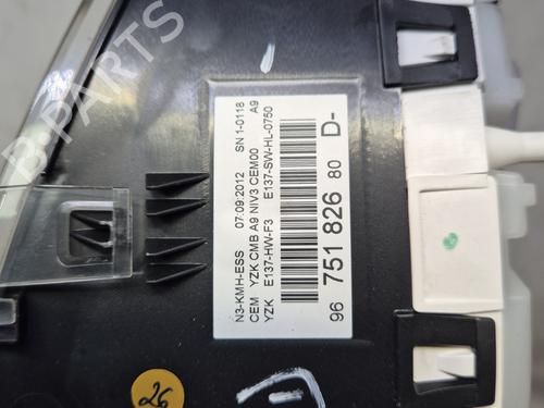 Instrument cluster PEUGEOT 208 I (CA_, CC_) 1.2 VTI 82 | BP29845911C47 