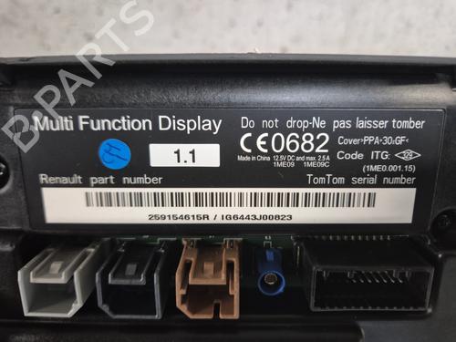 Display monitor RENAULT LAGUNA Coupe (DT0/1) | BP27352358C48
