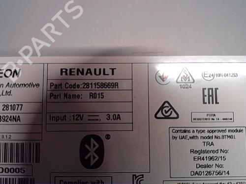 Radio RENAULT MEGANE IV Hatchback (B9A/M/N_)  | BP13853861E6 
