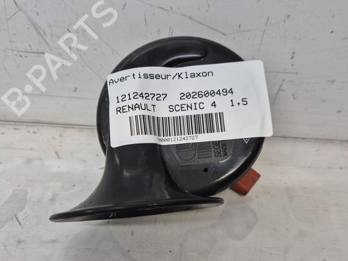 Used Horn Horn RENAULT SCÉNIC IV (J9_) 1.5 dCi 110 (110 hp) 33727150 33727150