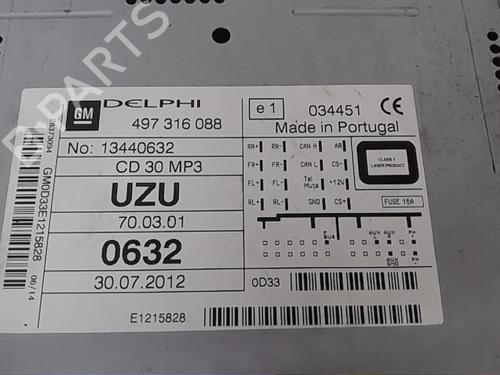 Radio OPEL CORSA D (S07) 1.3 CDTI (L08, L68) | BP13840422E6 