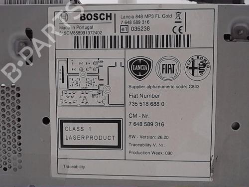 Radio LANCIA MUSA (350_) 1.4 (350.AXA11, 350.AXA1A) | BP13847632E6 