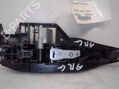Rear left exterior door handle PEUGEOT 208 I (CA_, CC_) 1.6 HDi | BP13848461C130