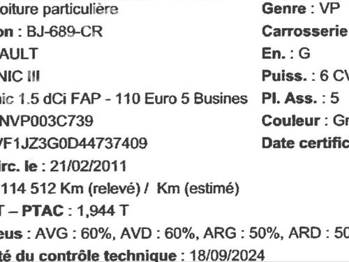 Højre baglygte bagklap RENAULT SCÉNIC III (JZ0/1_) 1.5 dCi | BP16567621C80 