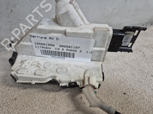 Høyre foran lås CITROËN C3 II (SC_) 1.2 VTi 82 (82 hp) 25207466