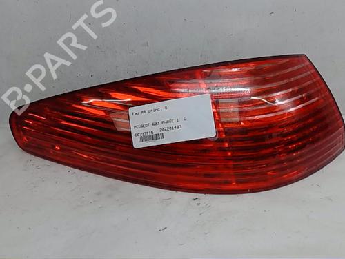 Used Left taillight PEUGEOT 607 (9D, 9U) 2.2 HDi (133 hp) 13836045