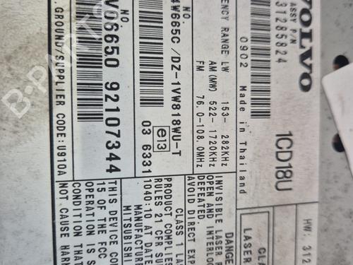 Radio VOLVO C70 II Convertible (542) 2.0 D | BP30163964E6