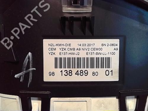 Used Instrument cluster PEUGEOT 208 I (CA_, CC_) 1.6 BlueHDi 100 (100 hp) 13857289