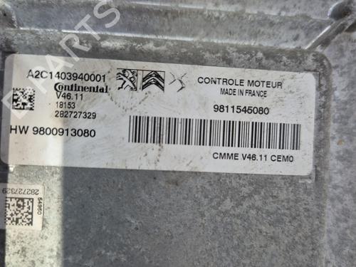 Engine control unit (ECU) PEUGEOT 208 I (CA_, CC_) 1.2 VTi 68 / PureTech 68 | BP24625214M57 