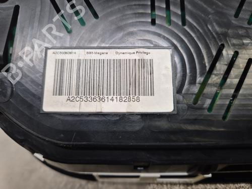 Instrument cluster RENAULT MEGANE III Coupe (DZ0/1_) 1.9 dCi (DZ0N, DZ0J, DZ1J, DZ1K) | BP30840533C47