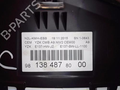 Used Instrument cluster PEUGEOT 208 I (CA_, CC_) 1.2 VTI 82 (82 hp) 13855114
