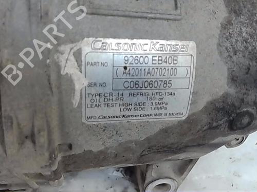 AC compressor NISSAN NAVARA NP300 (D40) 2.5 dCi 4WD | BP21210008M34 