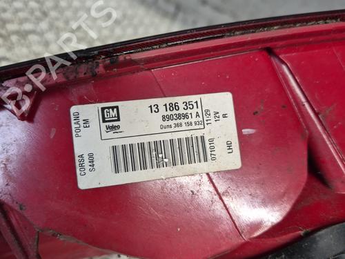 Right taillight OPEL CORSA D (S07) 1.2 LPG (L08, L68) | BP26702520C35 