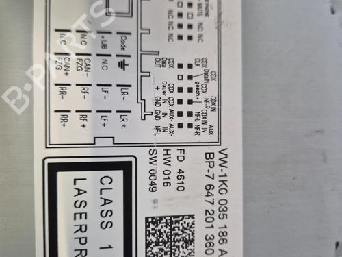 Radio VW GOLF PLUS V (5M1, 521) | BP31119054E6 - Image 2