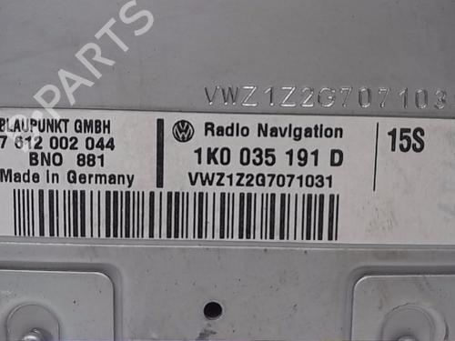 Used Radio VW TOURAN (1T1, 1T2) 1.9 TDI (105 hp) 13836155