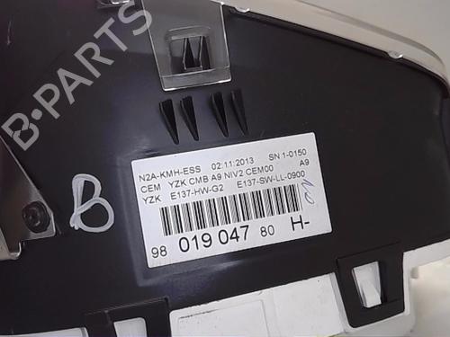 Used Instrument cluster PEUGEOT 208 I (CA_, CC_) 1.2 VTI 82 (82 hp) 13823022