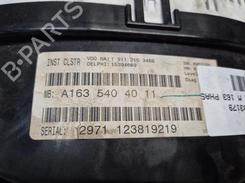 Instrument cluster MERCEDES-BENZ M-CLASS (W163) ML 270 CDI (163.113) | BP24534811C47 