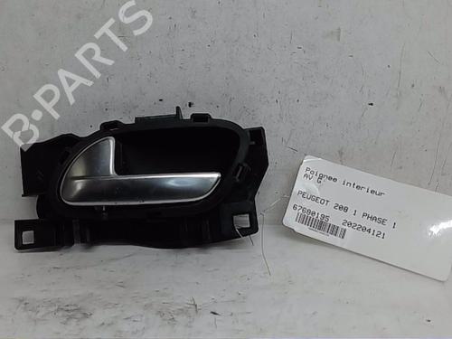 Used Front left interior door handle PEUGEOT 208 I (CA_, CC_) 1.4 HDi (68 hp) 13834247
