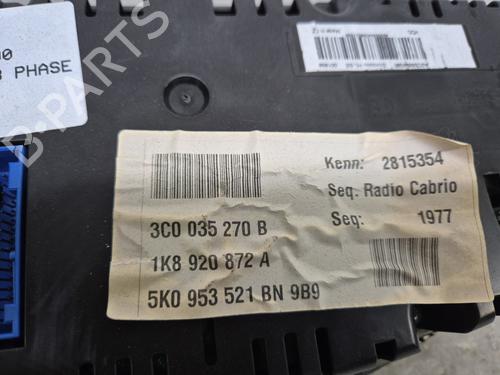 Instrument cluster VW SCIROCCO III (137, 138) 2.0 TDI | BP29621185C47 
