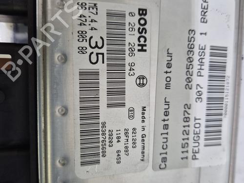 Engine control unit (ECU) PEUGEOT 307 SW (3H) | BP31301982M57 - Image 4