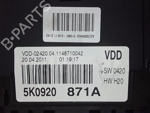 Instrument cluster VW GOLF VI (5K1)  | BP19479069C47