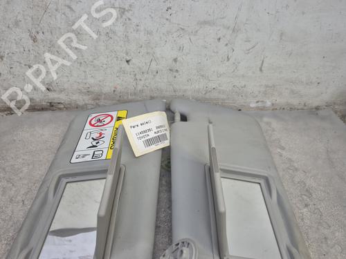 Venstre solskjerm TOYOTA AURIS (_E18_) 1.8 Hybrid (ZWE186_, ZWE186R) (136 hp) 29985288