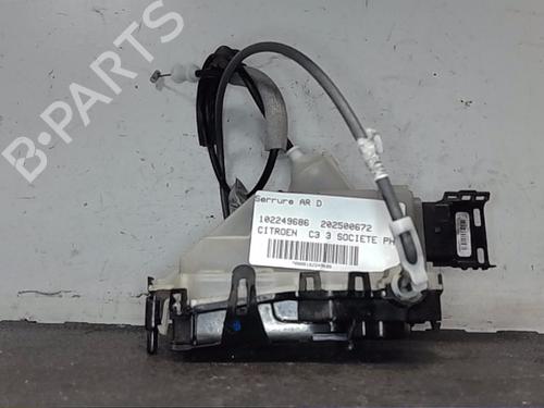 Used Rear right lock CITROËN C3 / C3 ORIGIN III (SX) 1.5 BlueHDi 100 (SXYHYP, SXYHTU) (102 hp) 24185449