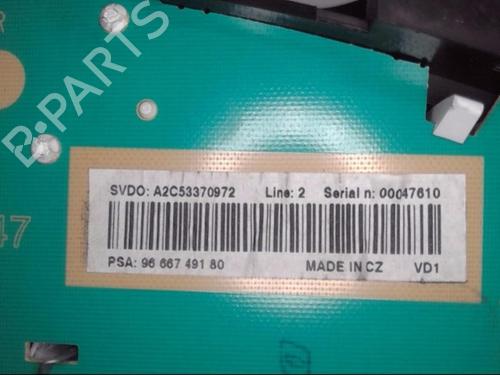 Instrument cluster PEUGEOT 207 (WA_, WC_) 1.4 HDi | BP13864810C47 