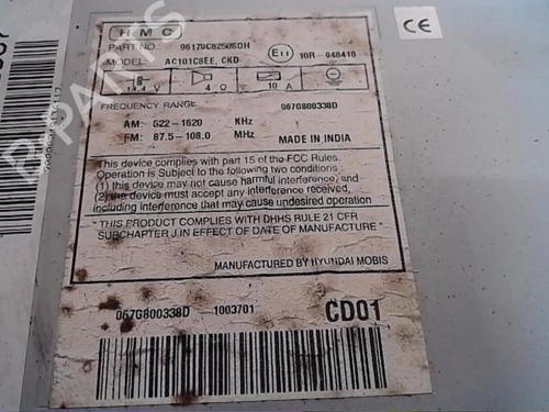 Radio HYUNDAI i20 II (GB, IB)  | BP13853420E6 