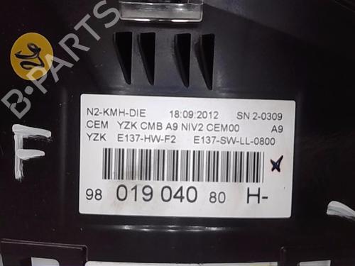 Instrument cluster PEUGEOT 208 I (CA_, CC_) 1.4 HDi | BP13834251C47 