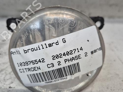 Faro Antiniebla delantero izquierdo CITROËN C3 II (SC_) [2009-2025]  30824429