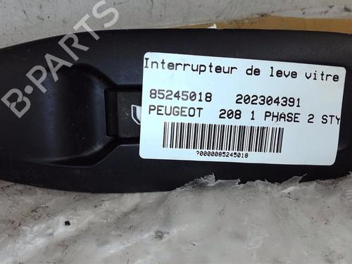 Used Right front window switch PEUGEOT 208 I (CA_, CC_) 1.2 VTI 82 (82 hp) 19416892