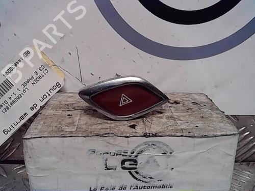 Used Warning switch CITROËN C3 II (SC_) 1.4 HDi 70 (SC8HZC, SC8HR0, SC8HP4) (68 hp) 13857232