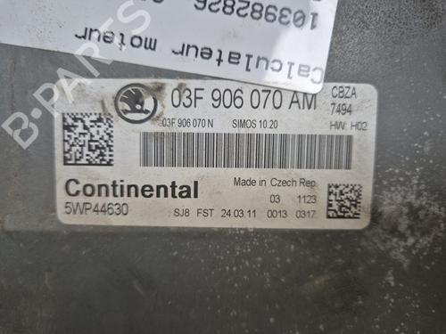 Engine control unit (ECU) SKODA FABIA II (542) 1.2 TSI | BP24706756M57 