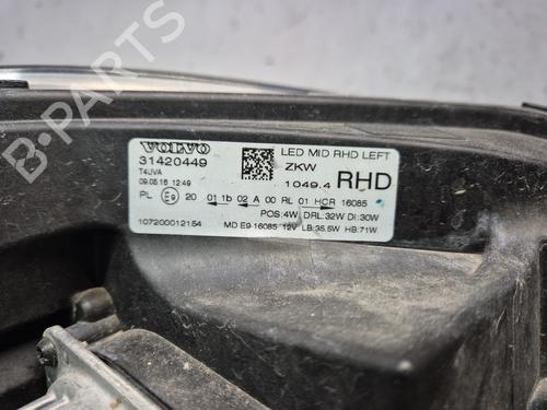 Left headlight VOLVO V40 Hatchback (525) D4 | BP30365709C28