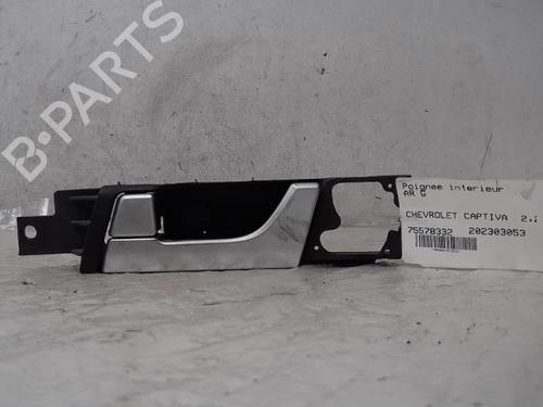 Used Rear left interior door handle CHEVROLET CAPTIVA (C100, C140) 2.2 D 4WD (184 hp) 15602608