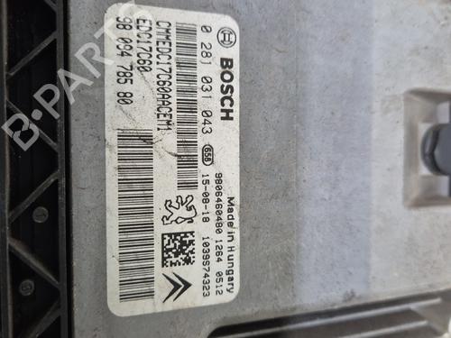 Engine control unit (ECU) PEUGEOT 208 I (CA_, CC_) 1.6 HDi / BlueHDi 75 | BP29818911M57