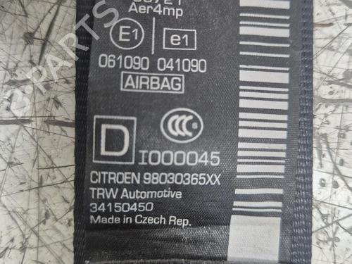 Front right seatbelt CITROËN C3 II (SC_) 1.6 HDi | BP38526879I25 - Image 2